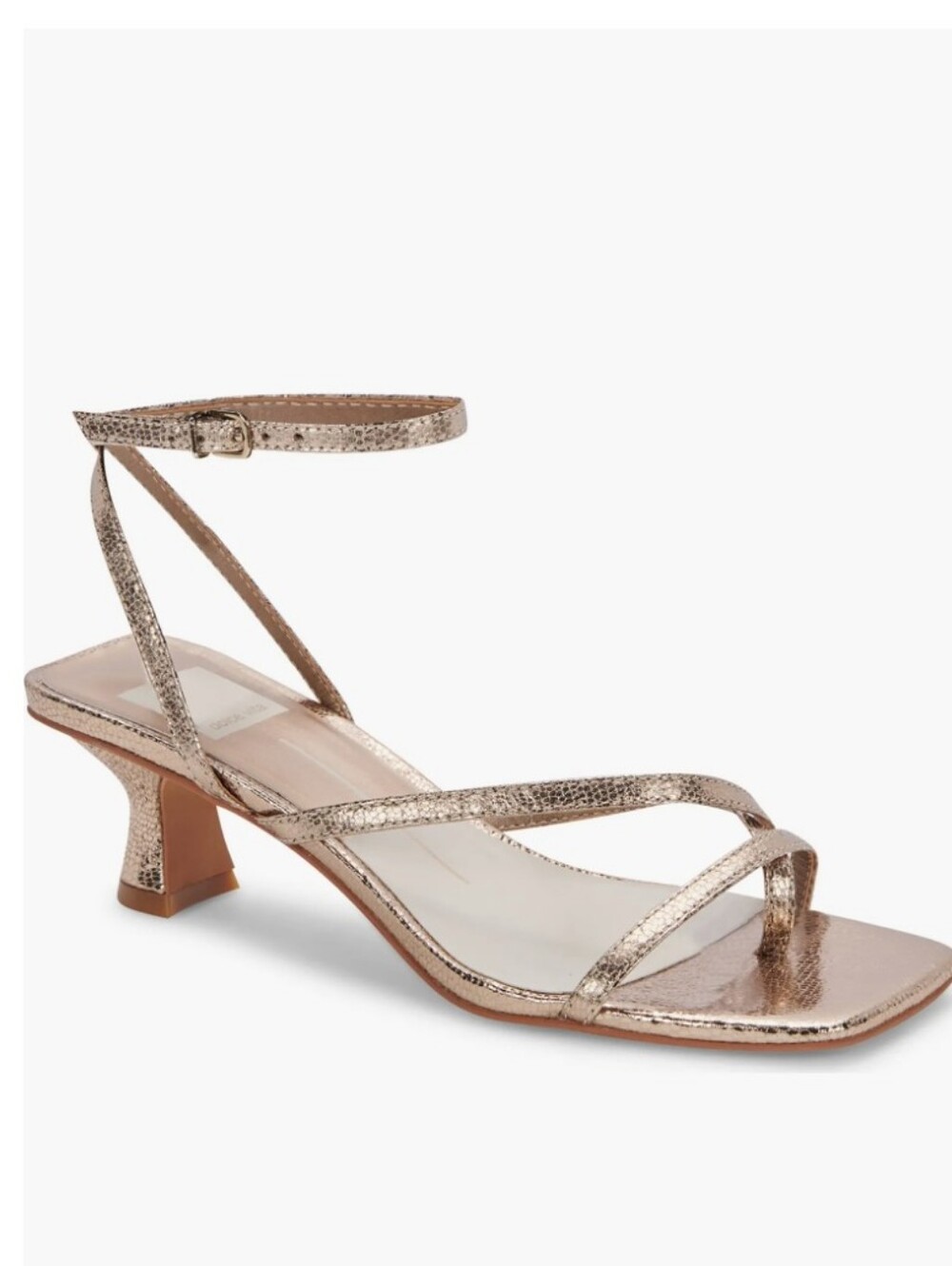 Baylor Kitten Heel Ankle Strap Sandal Size 8